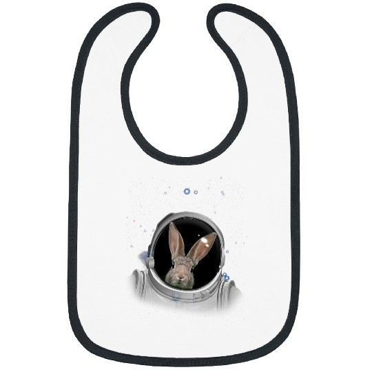 Rabbits Astronaut Space Astronomy Astronaut Rabbit Bibs