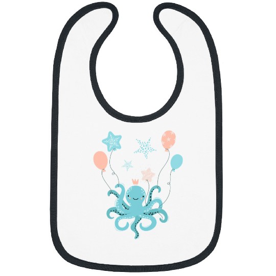 Octopuss Lover Floating Balloon Octopuss Rubber Inflated Balloon Bibs