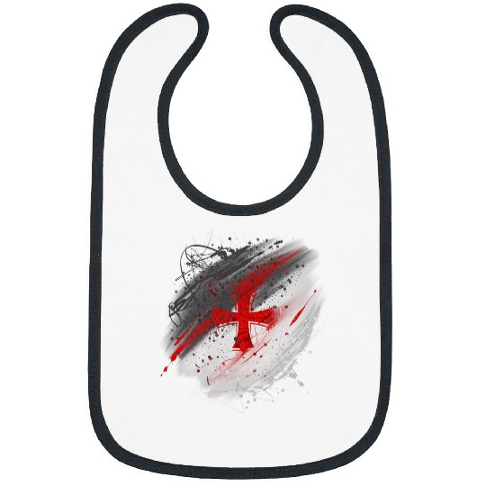 Christians Knights Templar History Gift 1 Bibs