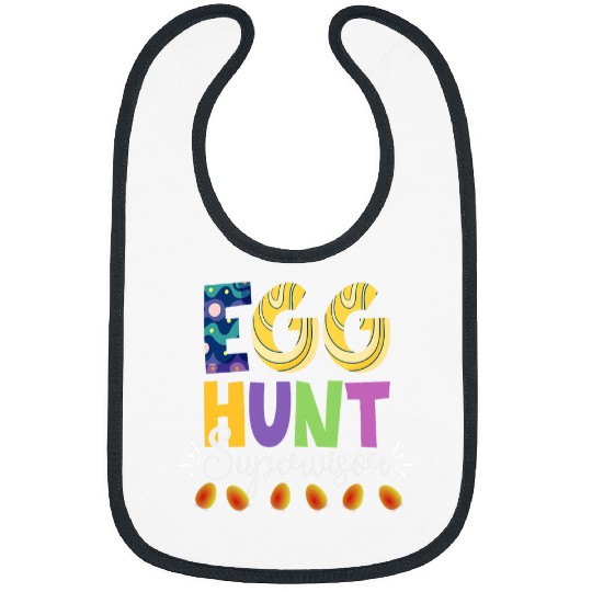 Egg Hunt Supervisor Easter Egg Hunting Party Funny Mom Dad 8 Bibs