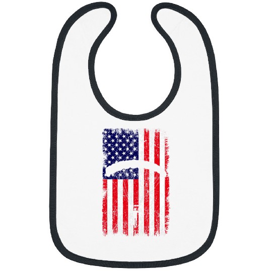 Skydiving Gift Sky Paraglider Paramotor Paragliding American Flag Skydiving Bibs