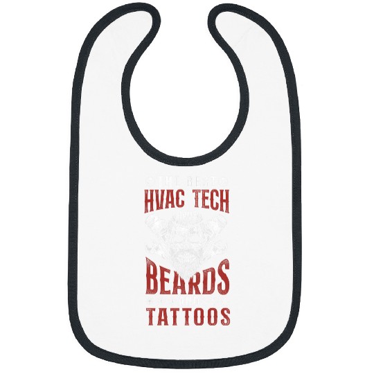 HVAC Technician Tech Beard Tattoo vintages The bests Hvac Bibs