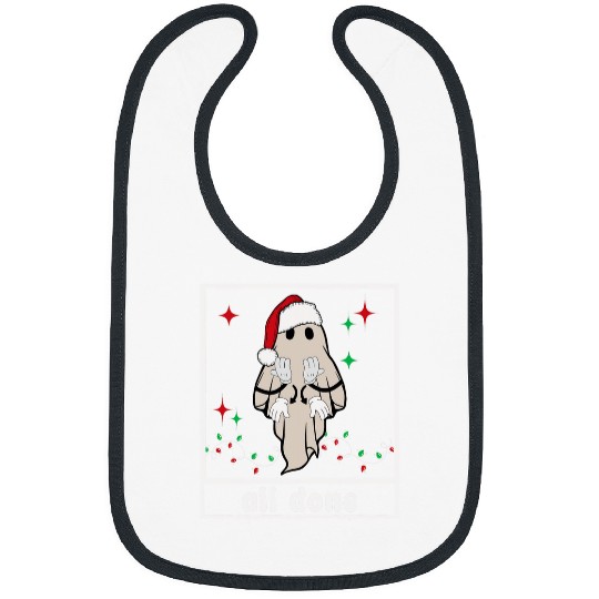 All Done Christmas ghosts Sign Language Speech Pathology Sped Bibs