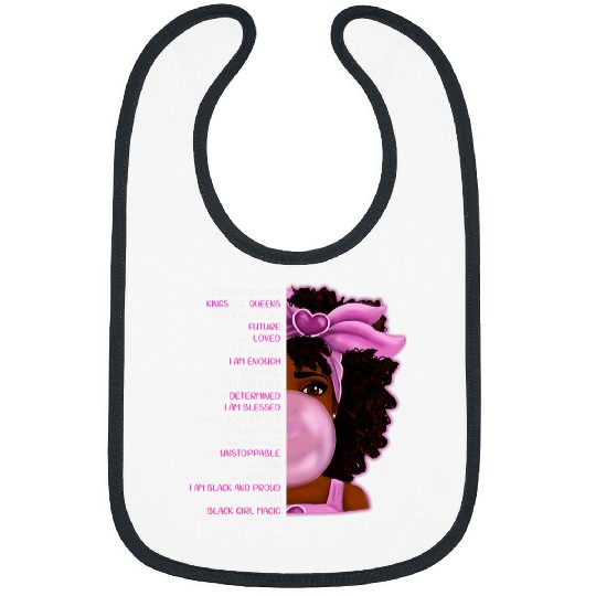 Melanin Poppin Descended From Kings And Queens Black Girl Bibs