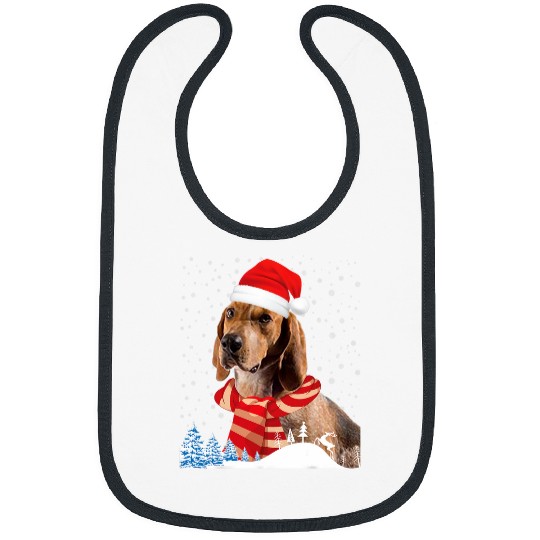 American English Coonhound Dog Ugly Christmas Sweater Xmas Bibs