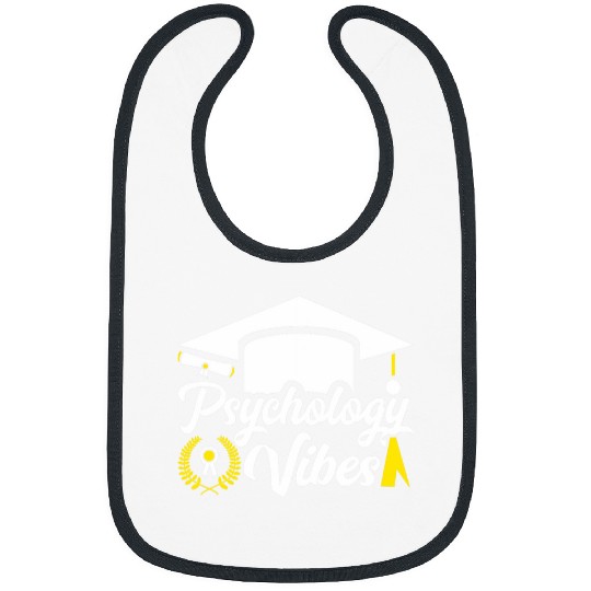 Psychology Vibes Student Graduation Graduate Cap Psychology Bibs