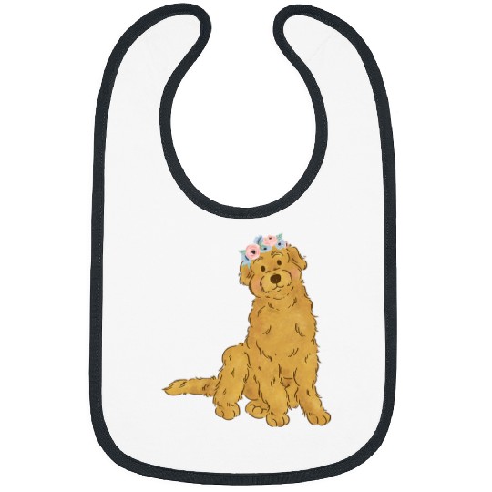 Goldendoodle Floral Goldendoodle Lovers Labradoodle Doodle Dog Mom Doodle Dog Bibs