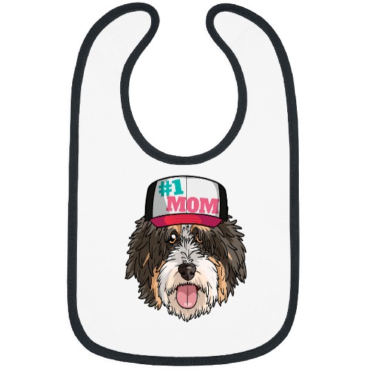 Bernedoodle 1 Dog Mom Mothers Day Bibs