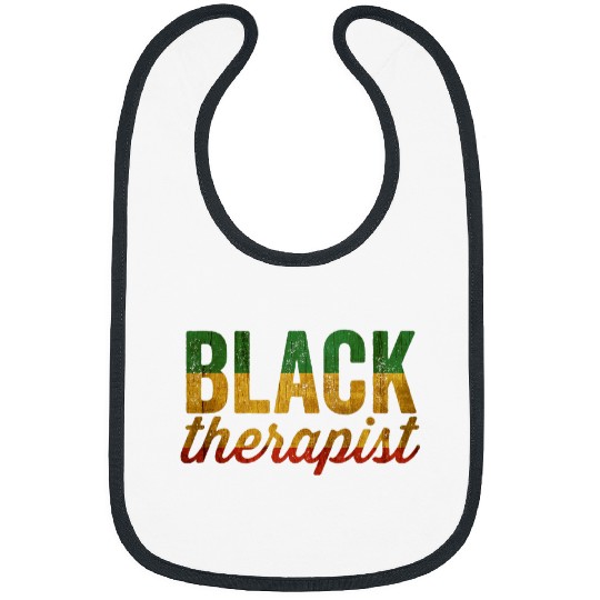 Dope Black Pride Afrocentric Melanin for a Black Therapist Bibs