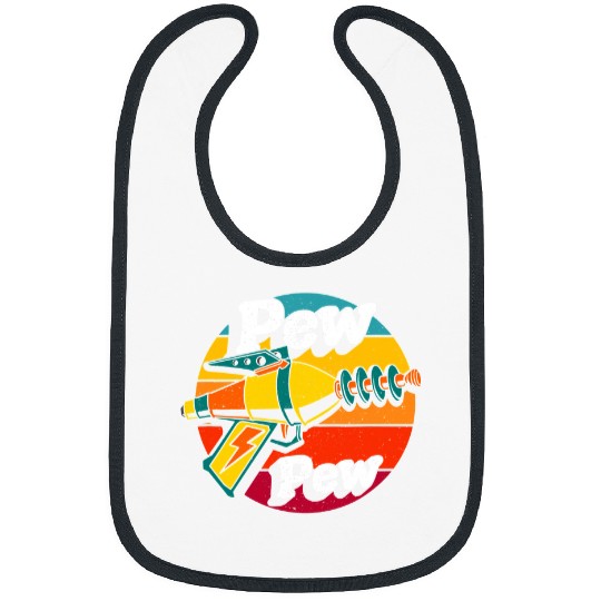 Laser guns Toy Retro Pew Pew 4 Bibs