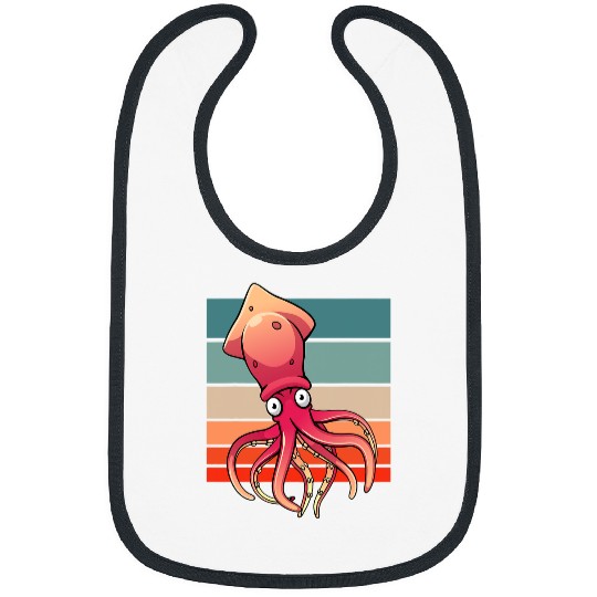 Octopuss Lover Squid Lover Sea Creature Lovers vintages Squid Octopus Bibs