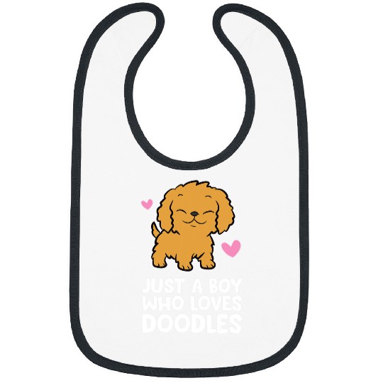 Goldendoodle Just A Boy Who Loves Doodles Labradoodle Goldendoodle Dog Doodle Dog Bibs