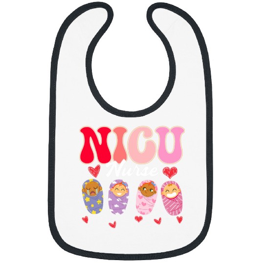 Neonatal Intensive Care Unit NICU nurses Valentines Day Bibs