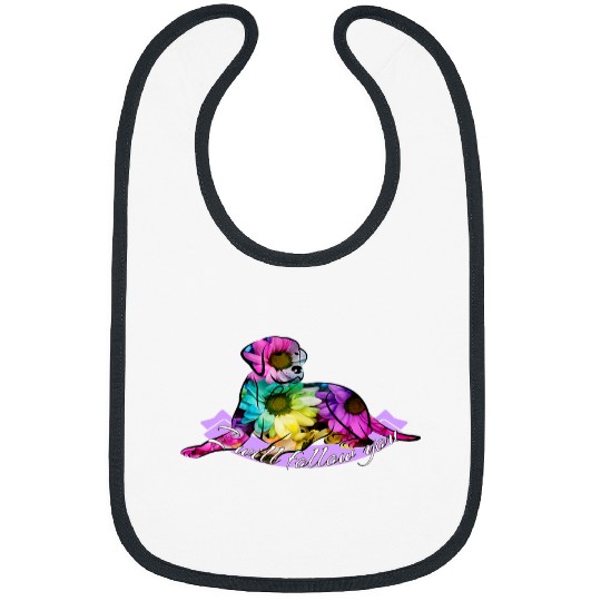 Labrador Lab Dog Loyal saying I will follow you Labrador Bibs