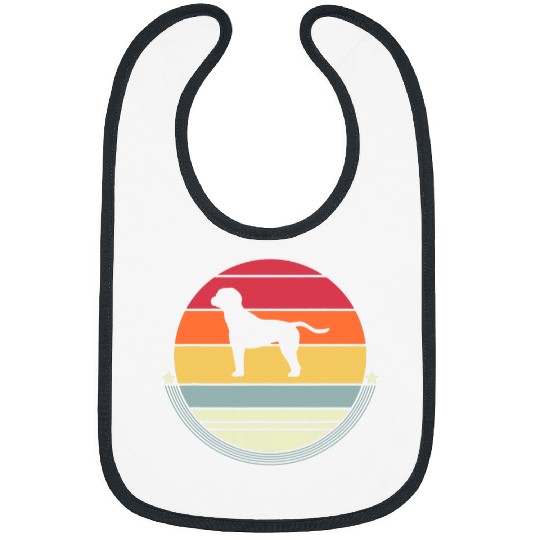 English Foxhound Silhouette Retro vintages Dog Owner Women Bibs