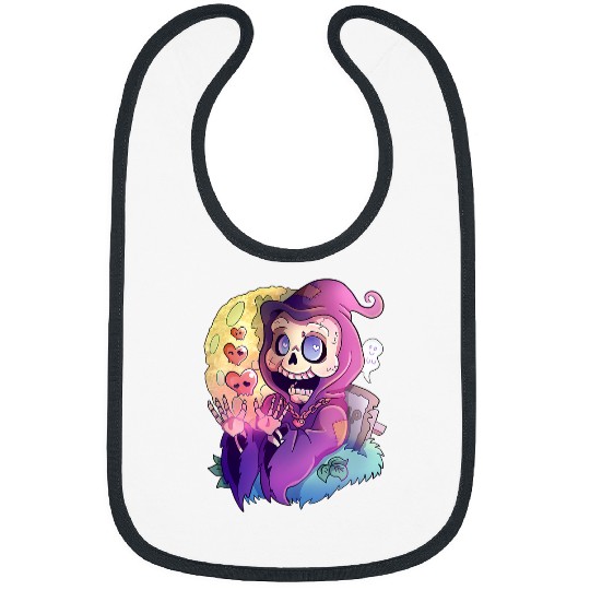 Kawaii Death Pastel Goth Aesthetic Halloween Lover Occult 262 Bibs