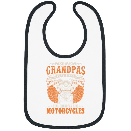 Motocross Biker Mens Funny Saying Bikers Dad Grandpa Ride Motorcycle Lovers 33 Bibs