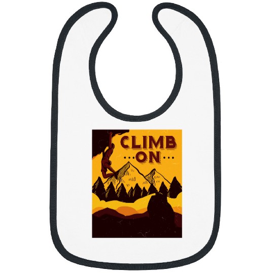 Climbing Climber On Rock Climbing Climber Gift 341 Climb Bibs