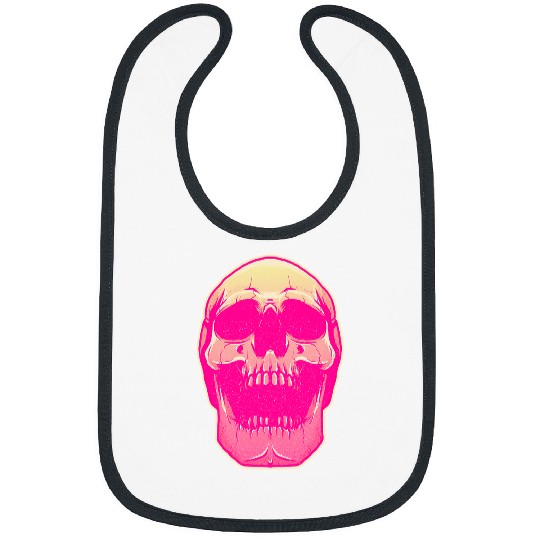 Skeletons Skulls Creepy Human Skull Evil Face Horror Bones Halloween 181 Skull Bibs