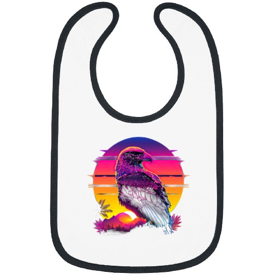 Retro Aesthetic Hawk 1 Bibs