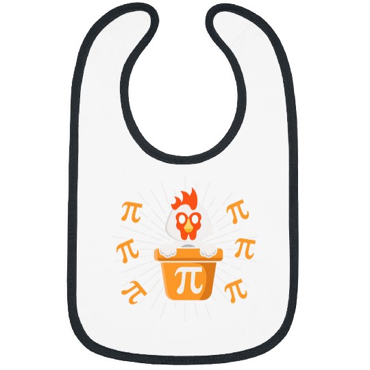 Chicken Pot Happy Pi Day Funny Math Teacher Mathematics Bibs