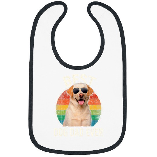 Labrador Lab Dog Mens Men bests Labrador Dog Dad Ever Fathers Day Bibs
