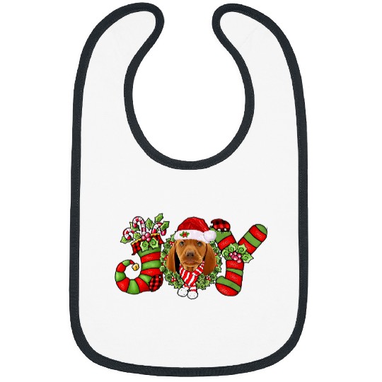 Dog Vizsla Joy Christmas Vizsla Dog Santa Pajamas Xmas Bibs