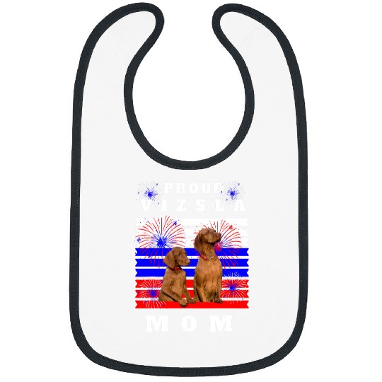 Dog Vizsla Mom For Vizsla Lovers Bibs