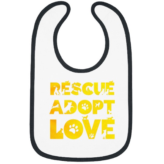 Cute Shelter Dog Rescue Adopt Love Bibs