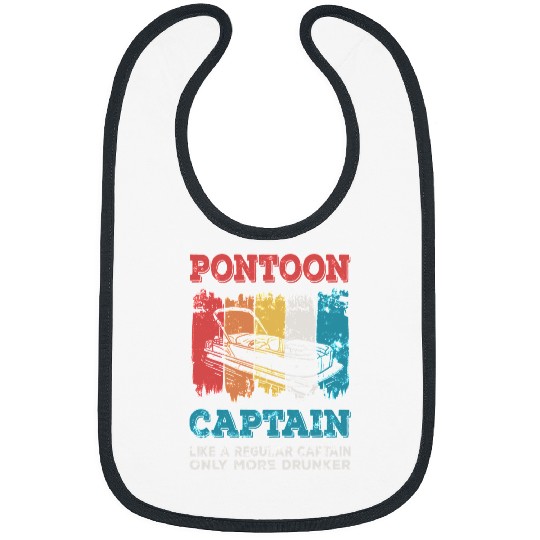 Pontoon Boat Captain vintages style26 Boat Boating Bibs