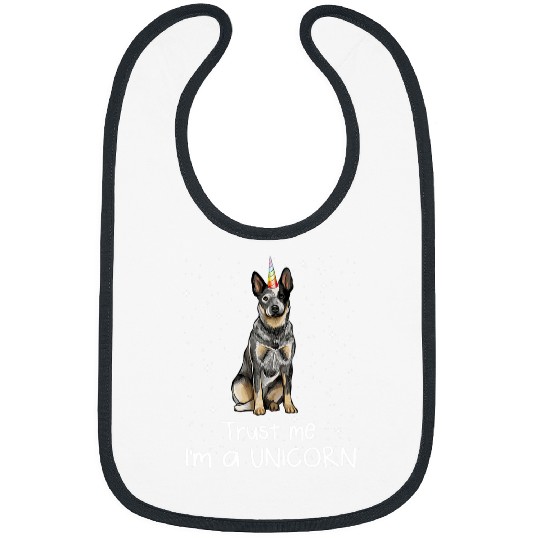 Australian Mountain Dog Je Suis Un Chien Unicorn Bibs