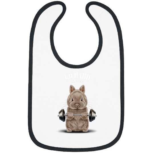 Rabbits Beige Dwarf Rabbit Muscle Training Weightlifting Fitness Bibs