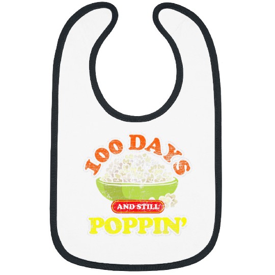 Movie Lover Popcorn Snack Student Gift 100 Days Of School Bibs