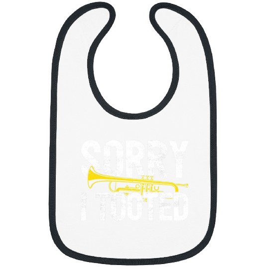 Trumpet Lover I Tooted Brass Band Trumpet Player Marching Band Trumpeter Bibs