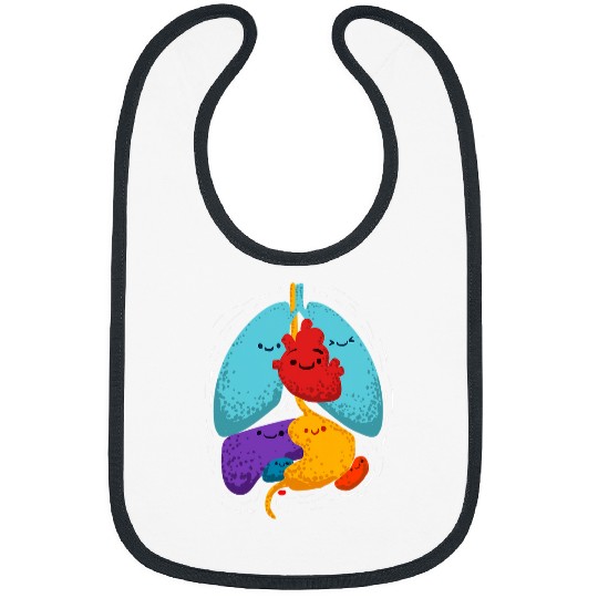 Inner Organs Anatomy Gift For A medicals Student Bibs