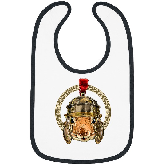 Squirrel Lover Roman Helmet Centurion Legionnaire Squirrel Lover 49 Bibs