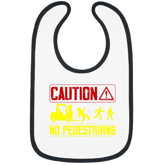 Caution No Pedestrians Forklift Operator Bibs