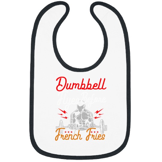 Gym Training Dumbbell Flyes Before French Fries Workout 506 Bodybuilding Bibs