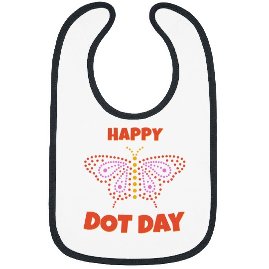 Dot Day Butterfly Colorful Make Mark Men Women Kids Teacher Bibs