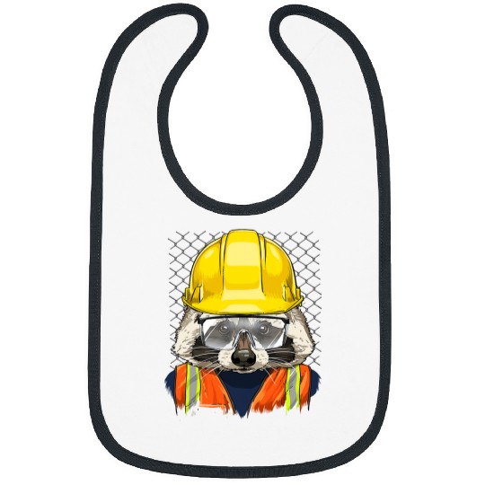 Raccoons Construction Worker Wildlife Raccoon American Animal 225 Bibs