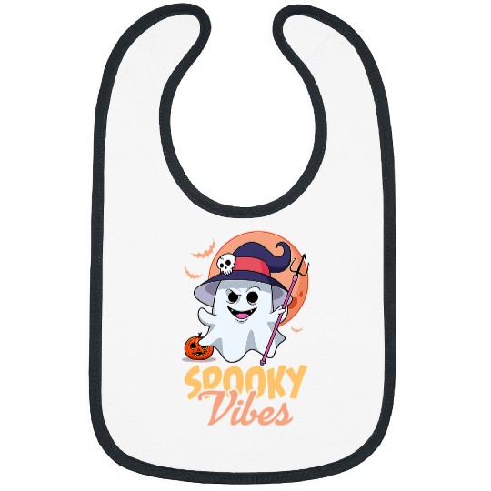 Spooky Vibes Retro 60s Halloween Costume Essential 54 Bibs