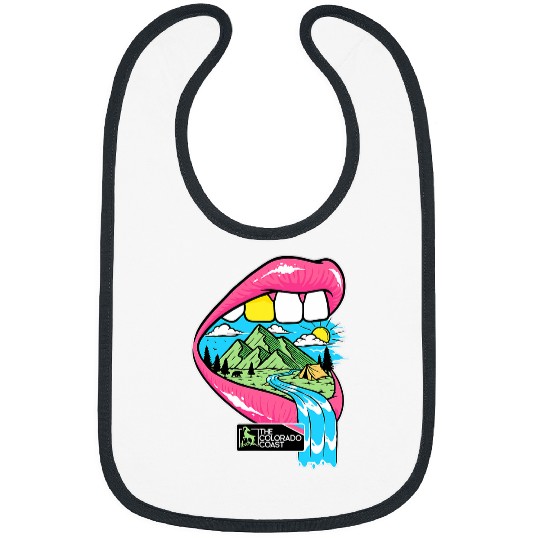 Big Mouth 2Pop Art Mountain Adventure Bibs