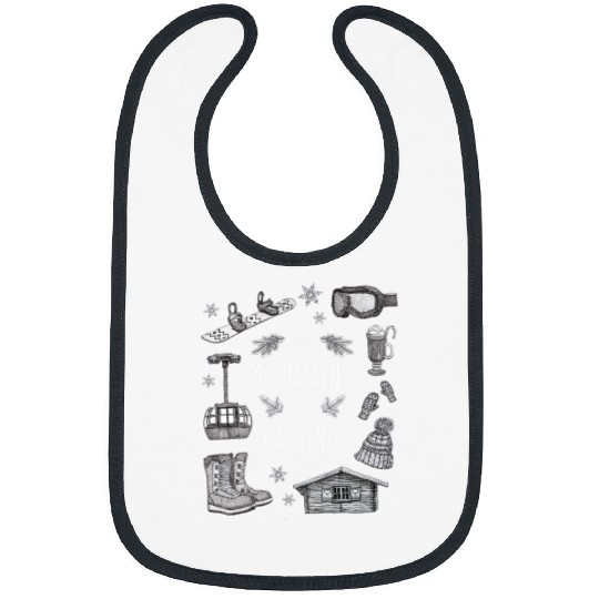 Skiing Ski The Mountains Are Calling Snowboarding Bibs