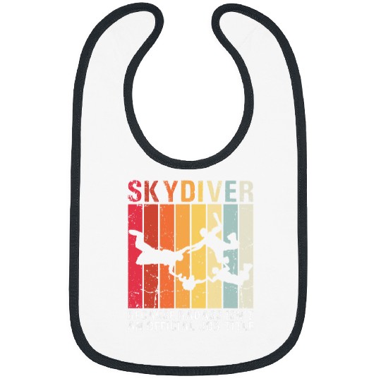 Skydiving Gift vintages Skydiving Retro Parachuting Skydiver Bibs