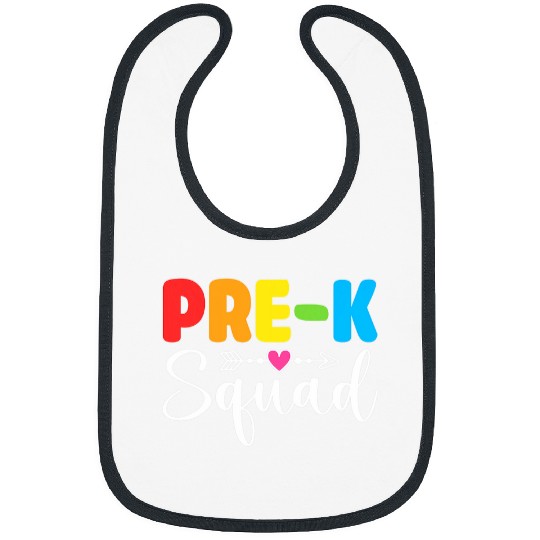 prek squad preschool teacher student team back to school Bibs