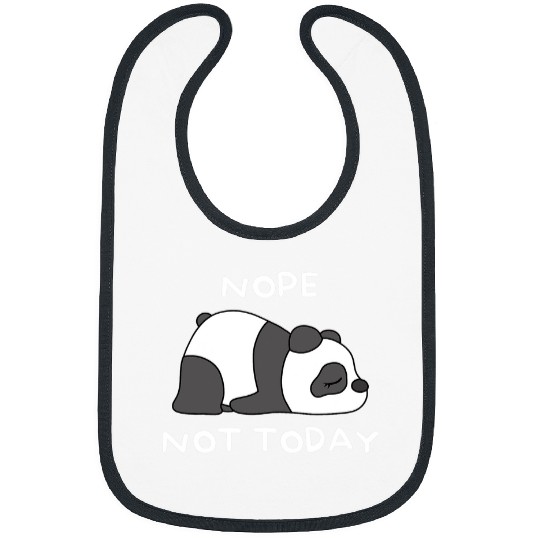 Nope Today Not Rainbow Unicorns Pride Month Event LGBT Panda Bibs