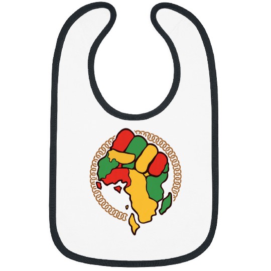 Afro Black Girl Pride Afro Girl Afrocentric Melanin Girl Bibs
