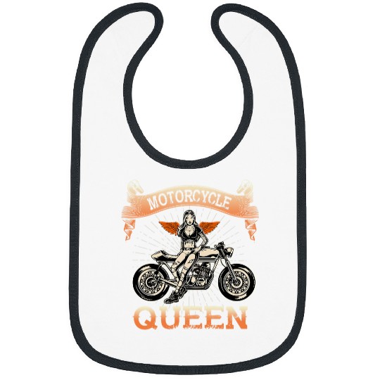 Motocross Biker Womens Funny Saying Biker Tee Ride Motorcycle Queen Wife Girlfriend 1 Bibs