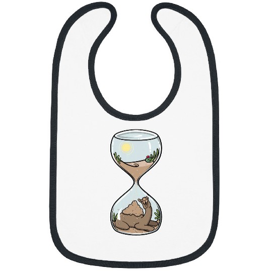 Desert Dromedary Camel in Hourglass Sand Mirage Bibs