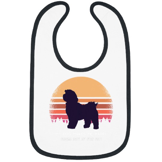 Shih Tzu Dog Retro 2 Bibs
